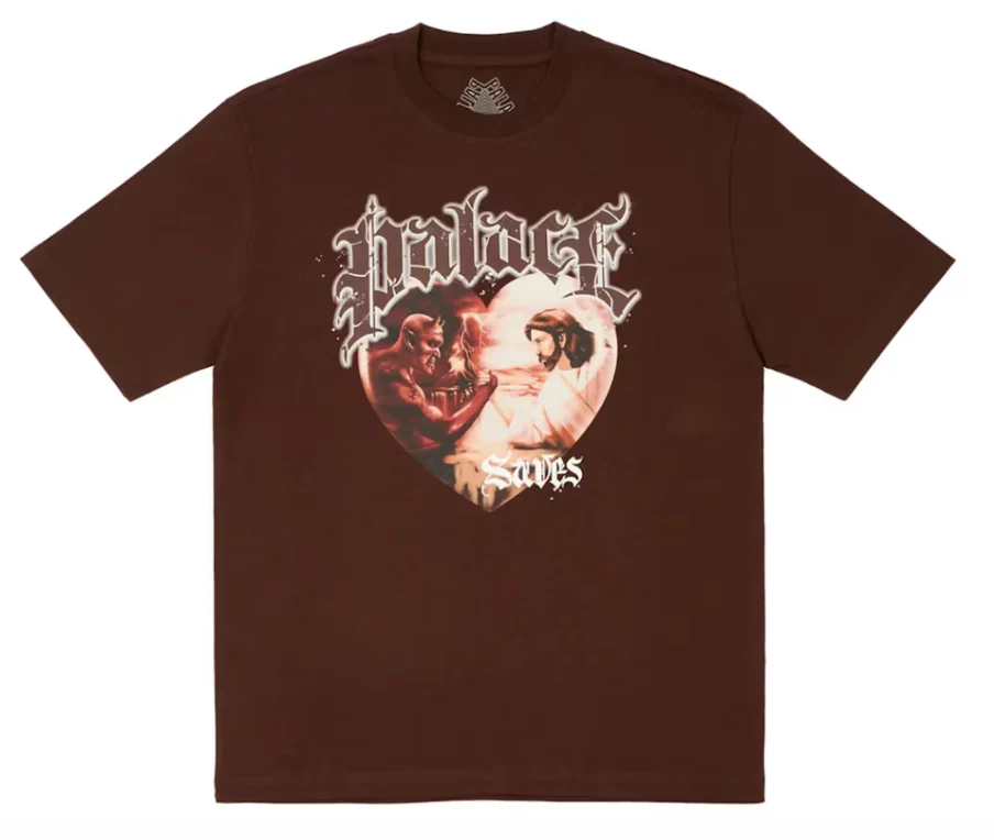 Palace Save Thyself T-shirt Nice Brown