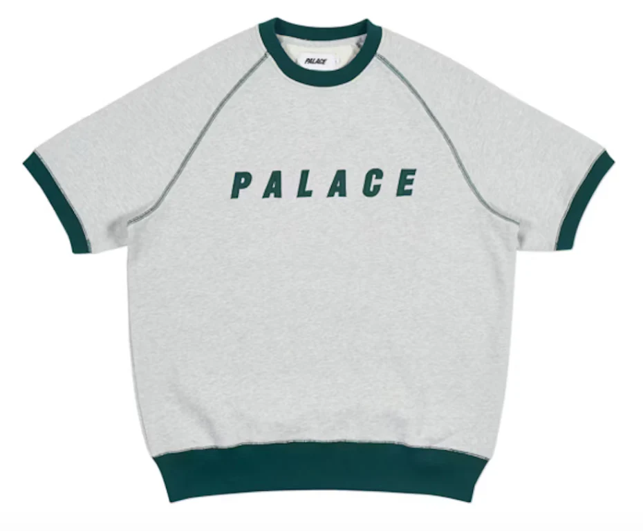 Palace Short Crew Grey Grey Marl/Green