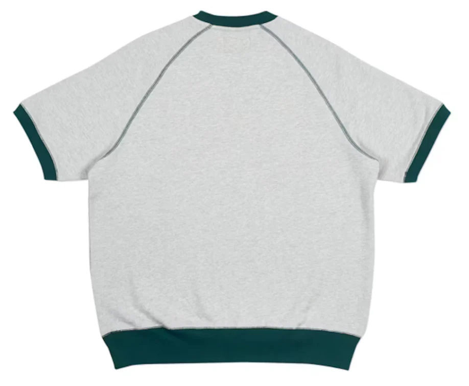 Palace Short Crew Grey Grey Marl/Green - Image 2