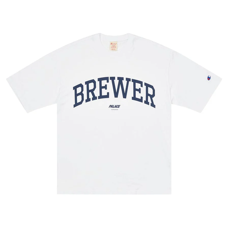 Palace x Champion Shop T-Shirt London Brewer White