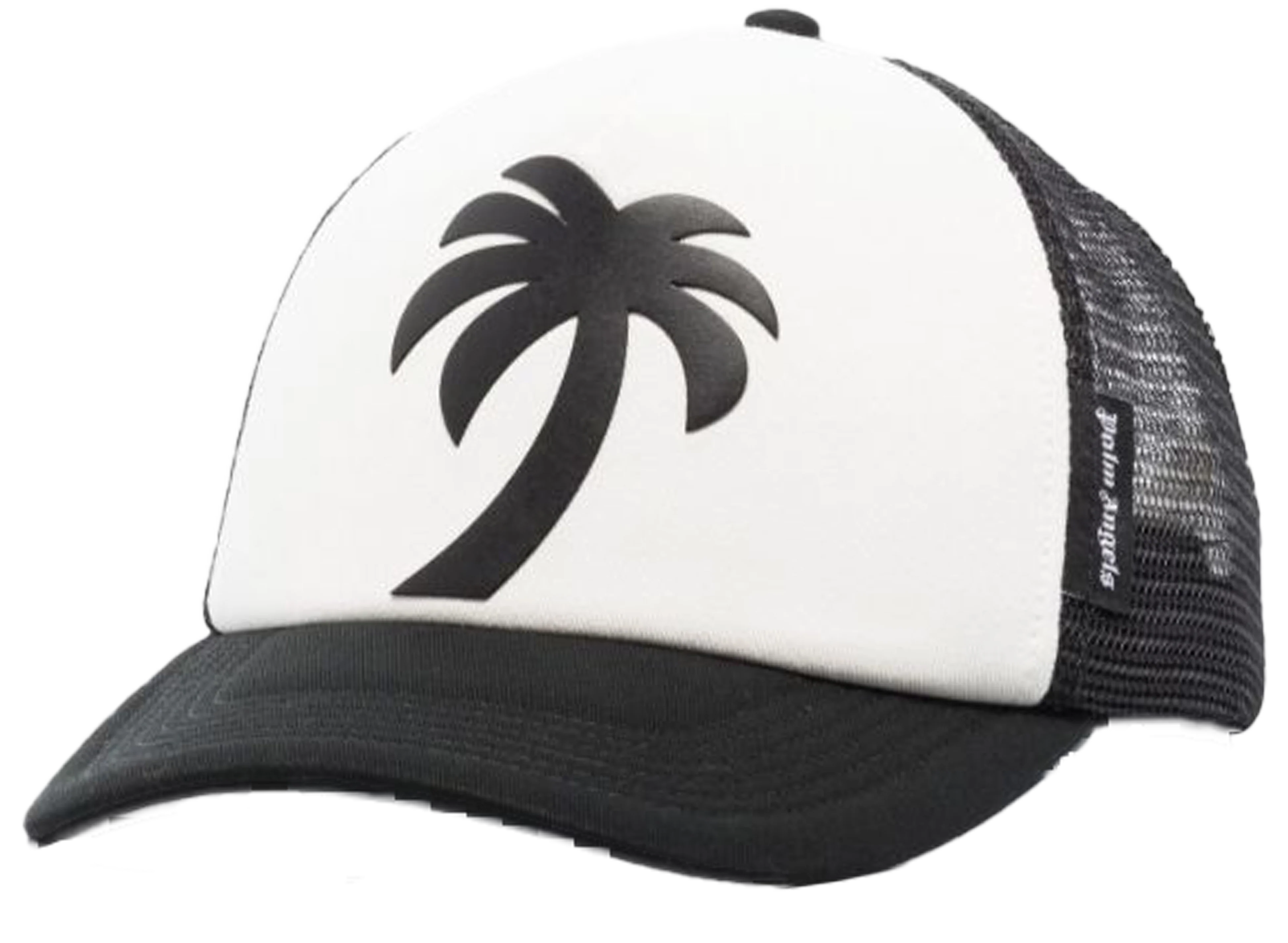 Palm Angels Black Palm Tree Trucker Cap