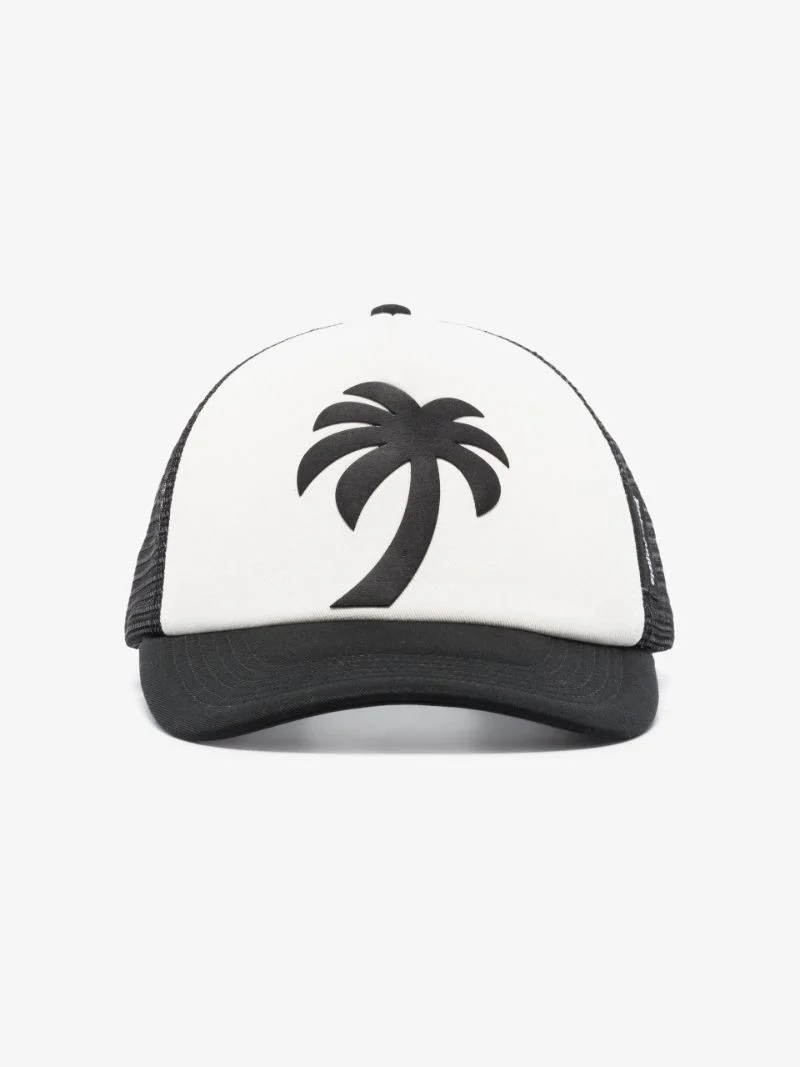 Palm Angels Black Palm Tree Trucker Cap - Image 2