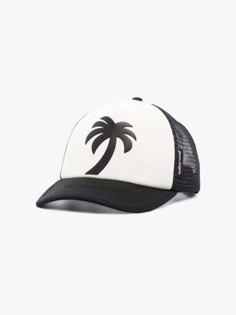 Palm Angels Black Palm Tree Trucker Cap - Image 3