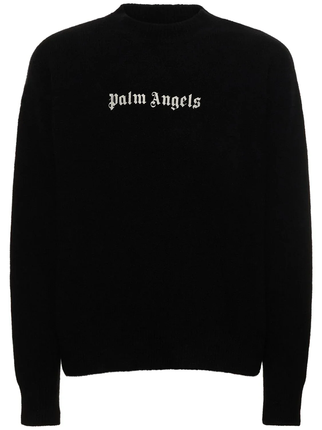 Palm Angels Knit Classic Logo Sweater Black White