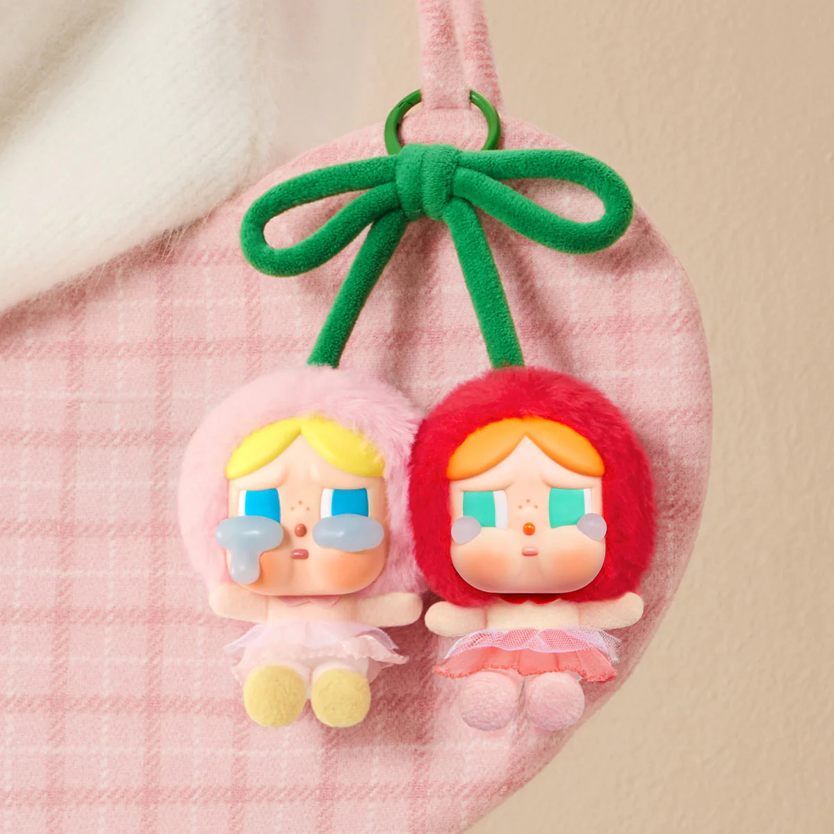 Pop Mart CryBaby Crying For Love Series (Love You Cherry Much) Vinyl Plush Hanging Card - Image 3