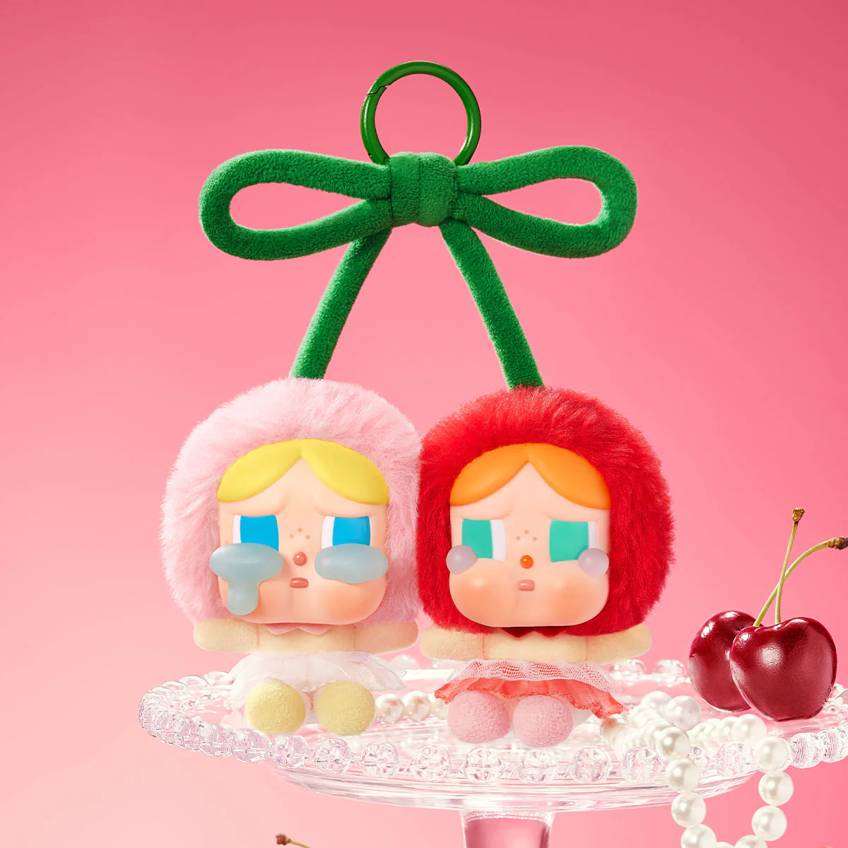 Pop Mart CryBaby Crying For Love Series (Love You Cherry Much) Vinyl Plush Hanging Card - Image 4