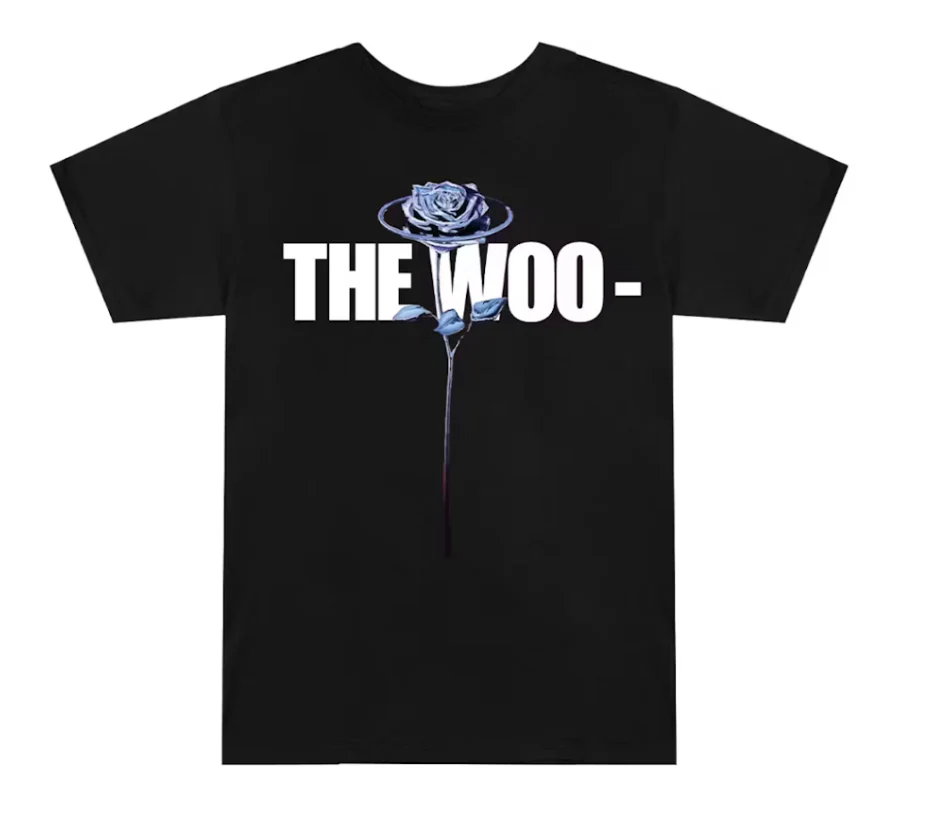 Vlone x Pop Smoke The Woo T-shirt Black - Image 2