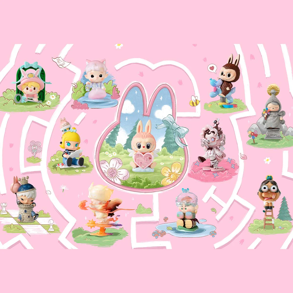 Popmart Labubu Finding Mokoko Series Figures - Image 14