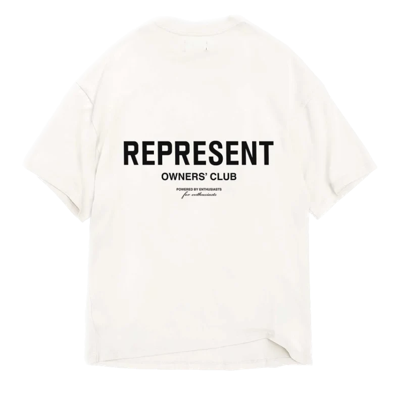 Represent Owners Club T-Shirt Flat White - Image 2