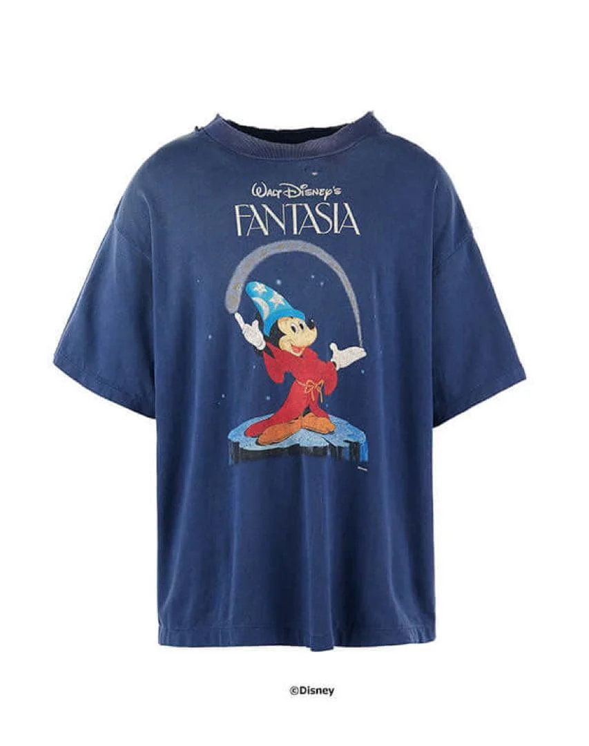 Saint Mxxxxxx Fantasia SS Disney T-Shirt Navy Blue