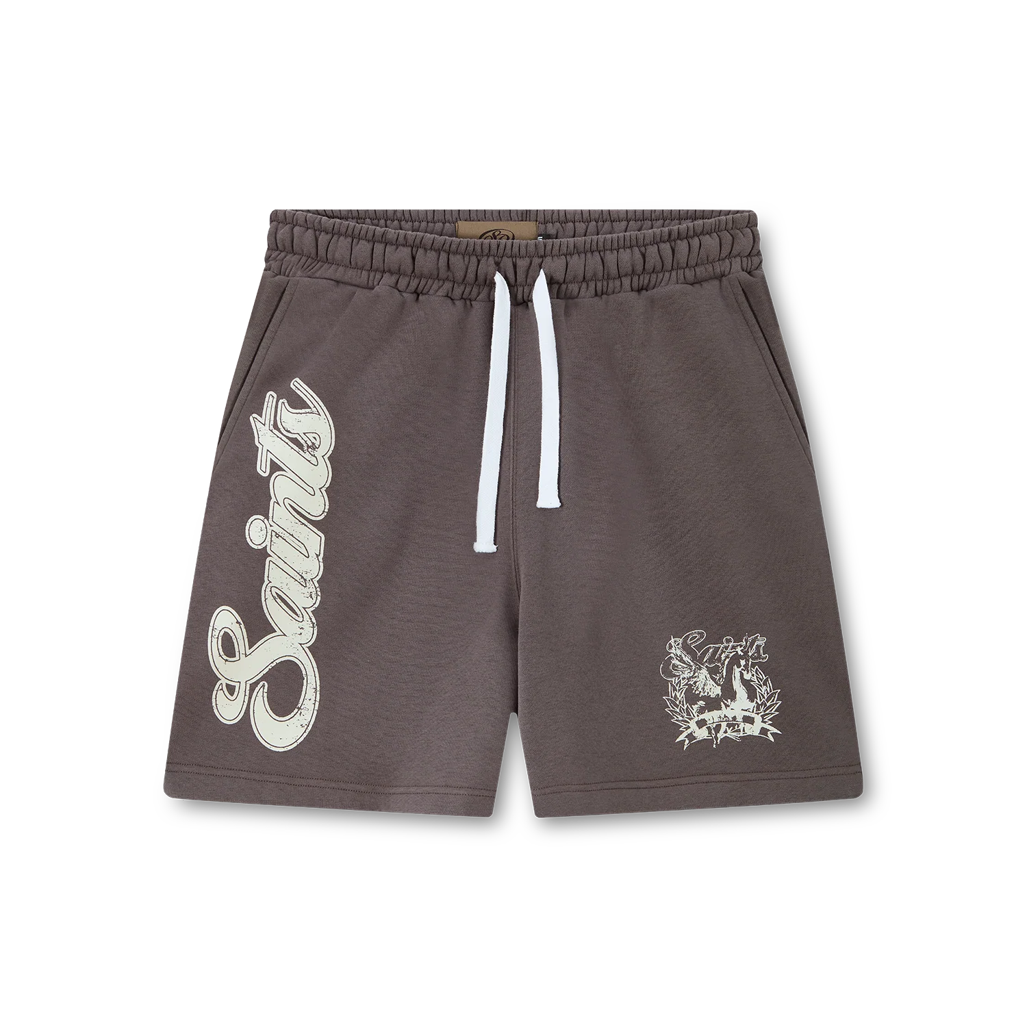 Saints Delyé Monograma Knit Shorts Brown