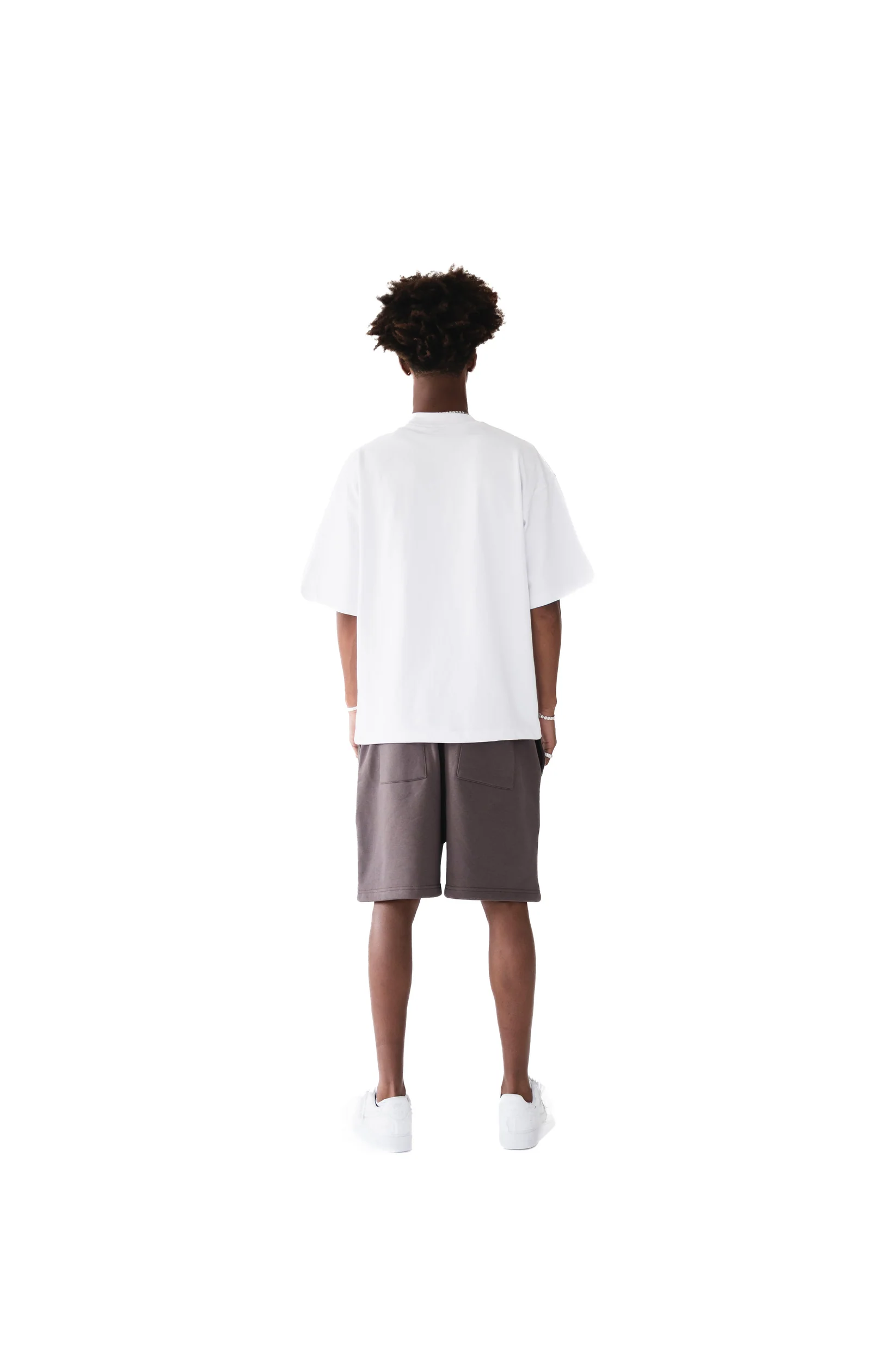 Saints Delyé Monograma Knit Shorts Brown - Image 6