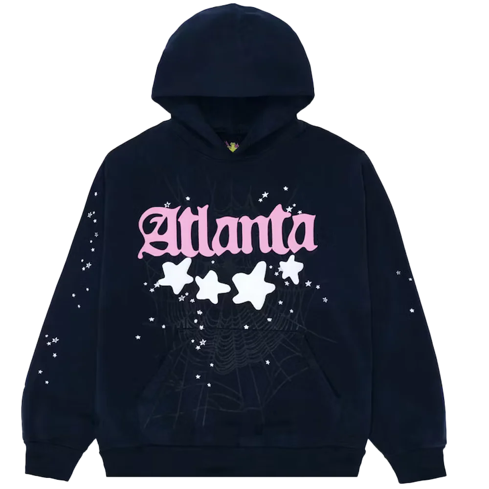 Sp5der Atlanta Hoodie Navy
