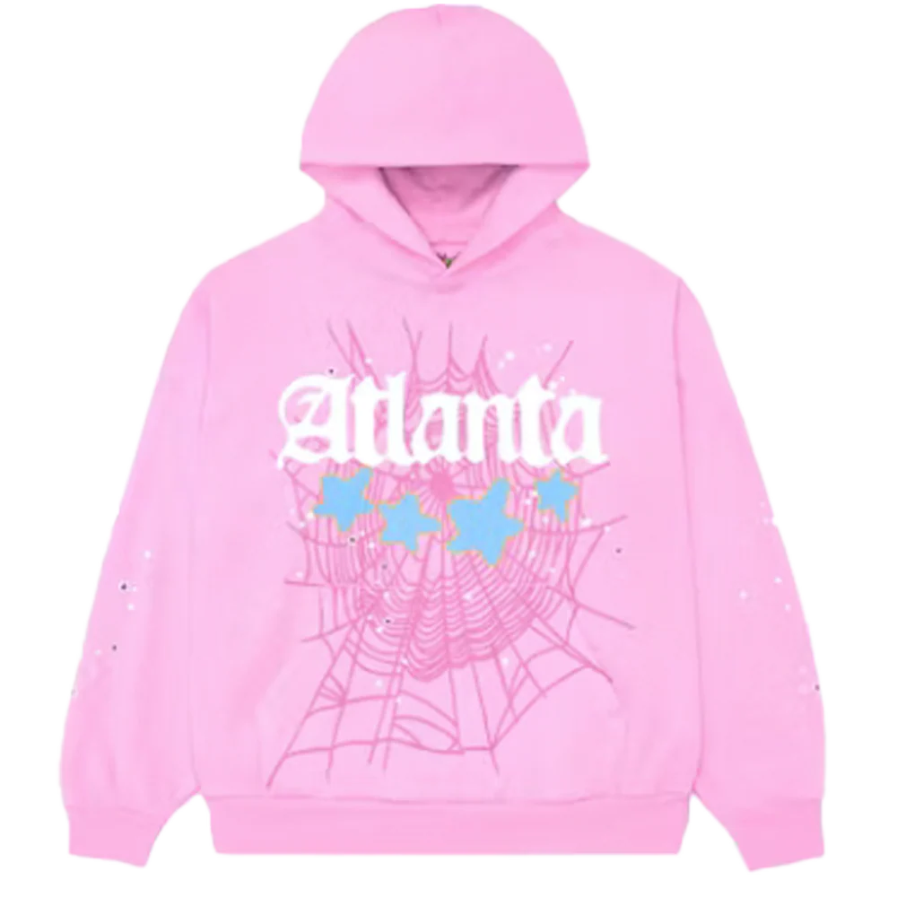 Sp5der Atlanta Hoodie Pink