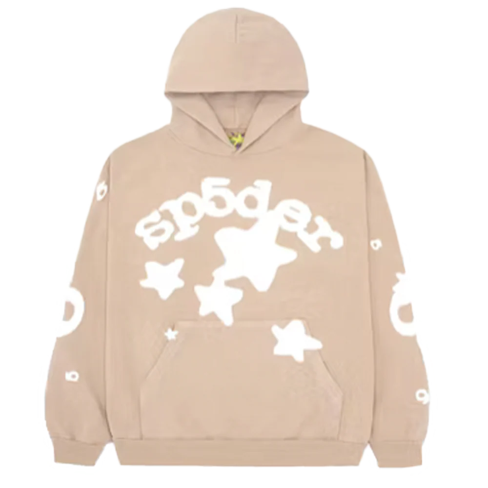 Sp5der Beluga Hoodie Sand