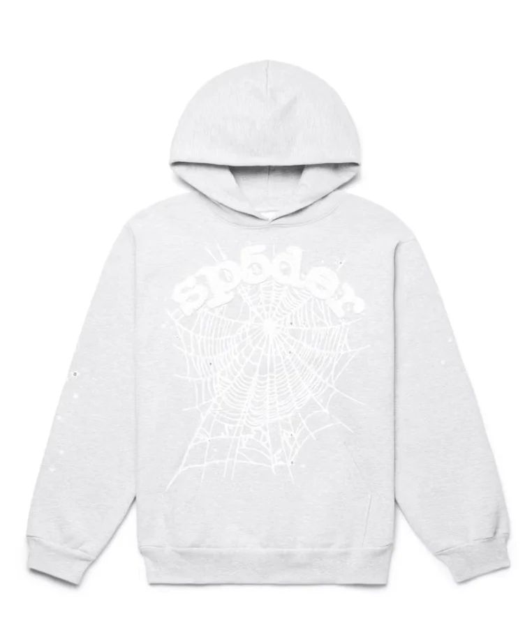 Sp5der OG Web Hoodie Heather Grey