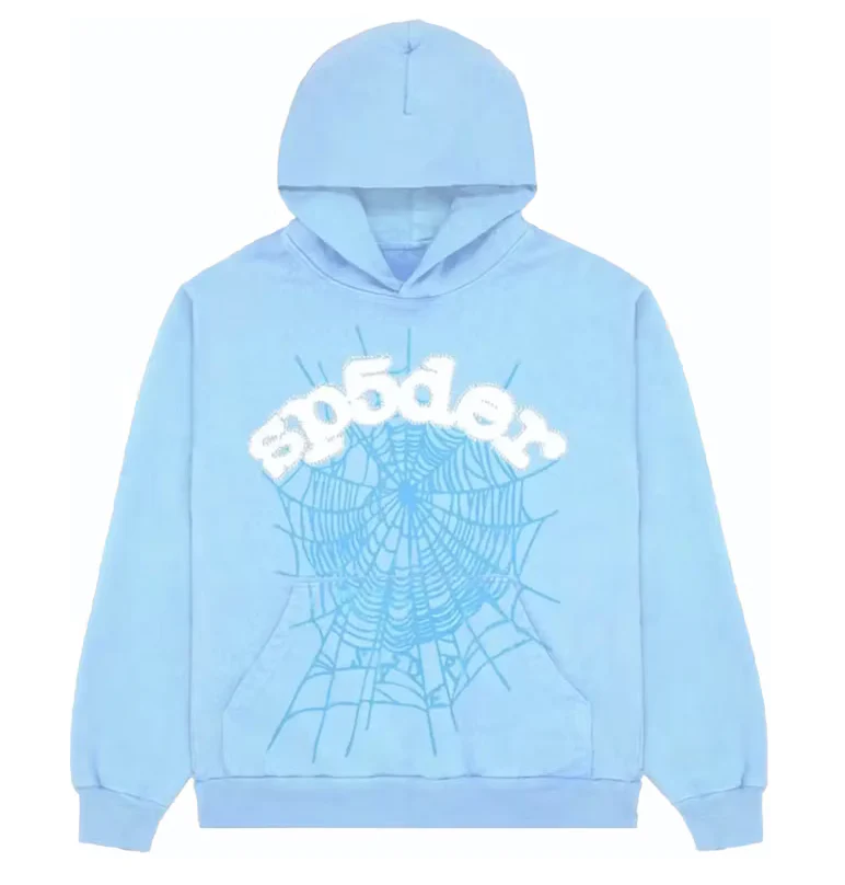 Sp5der Web Hoodie Sky Blue