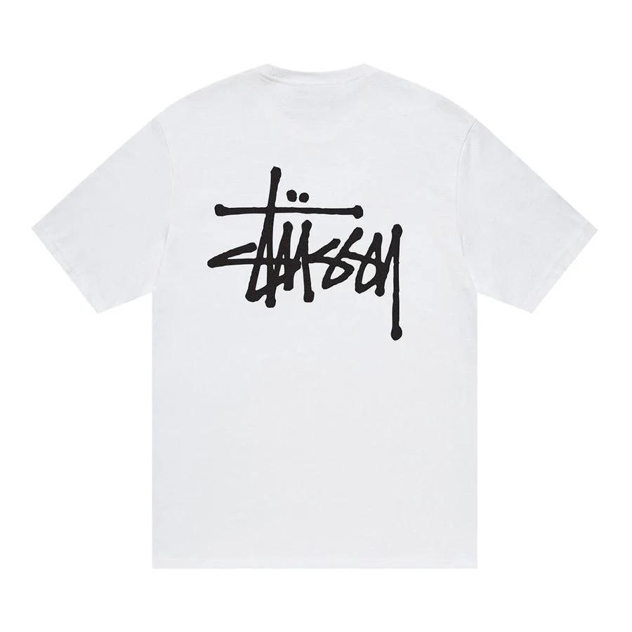 Stussy Basic Tee White/Black - Image 2