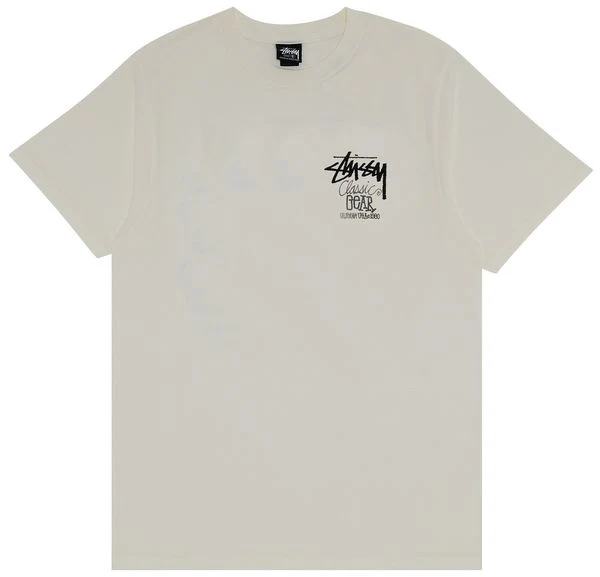 Stussy Classic Gear T-Shirt Pigment Dyed Natural