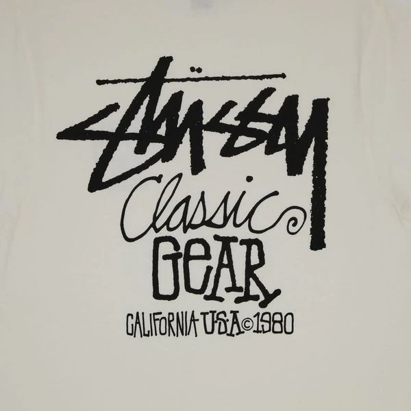 Stussy Classic Gear T-Shirt Pigment Dyed Natural - Image 3
