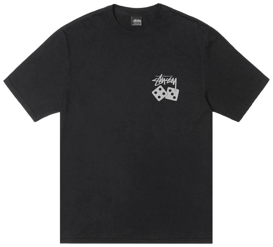 Stussy Dice Tee Pigment Dyed Black
