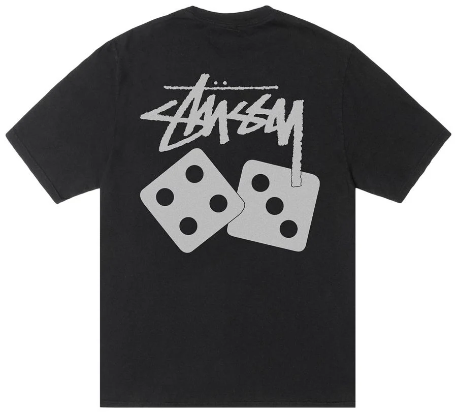 Stussy Dice Tee Pigment Dyed Black - Image 2