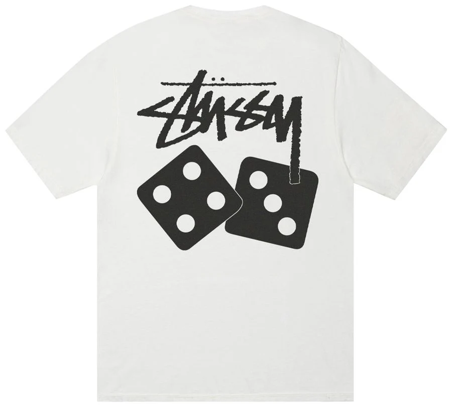 Stussy Dice Tee Pigment Dyed Natural