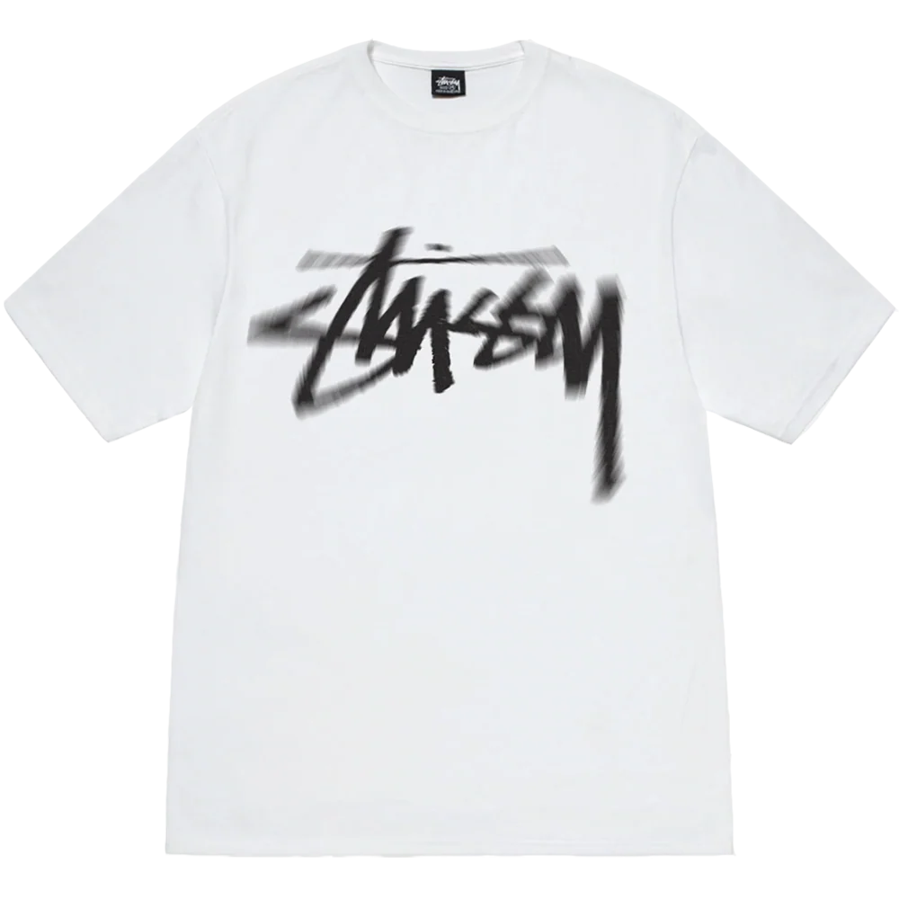 STUSSY DIZZY STOCK TEE WHITE