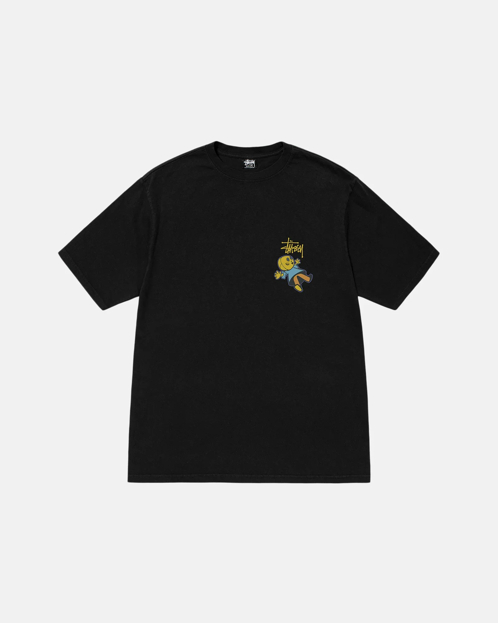 Stussy Dollie Pigment Dyed Tee Black - Image 2