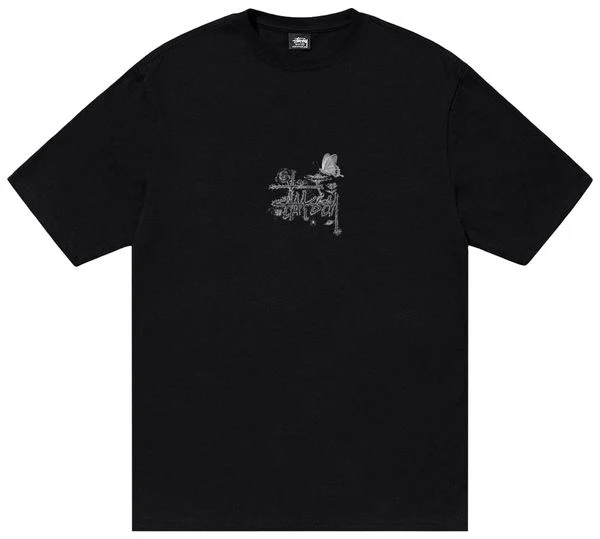 Stussy In Bloom T-Shirt Black - Image 2