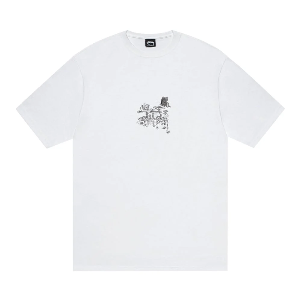 Stussy In Bloom T-Shirt White - Image 2