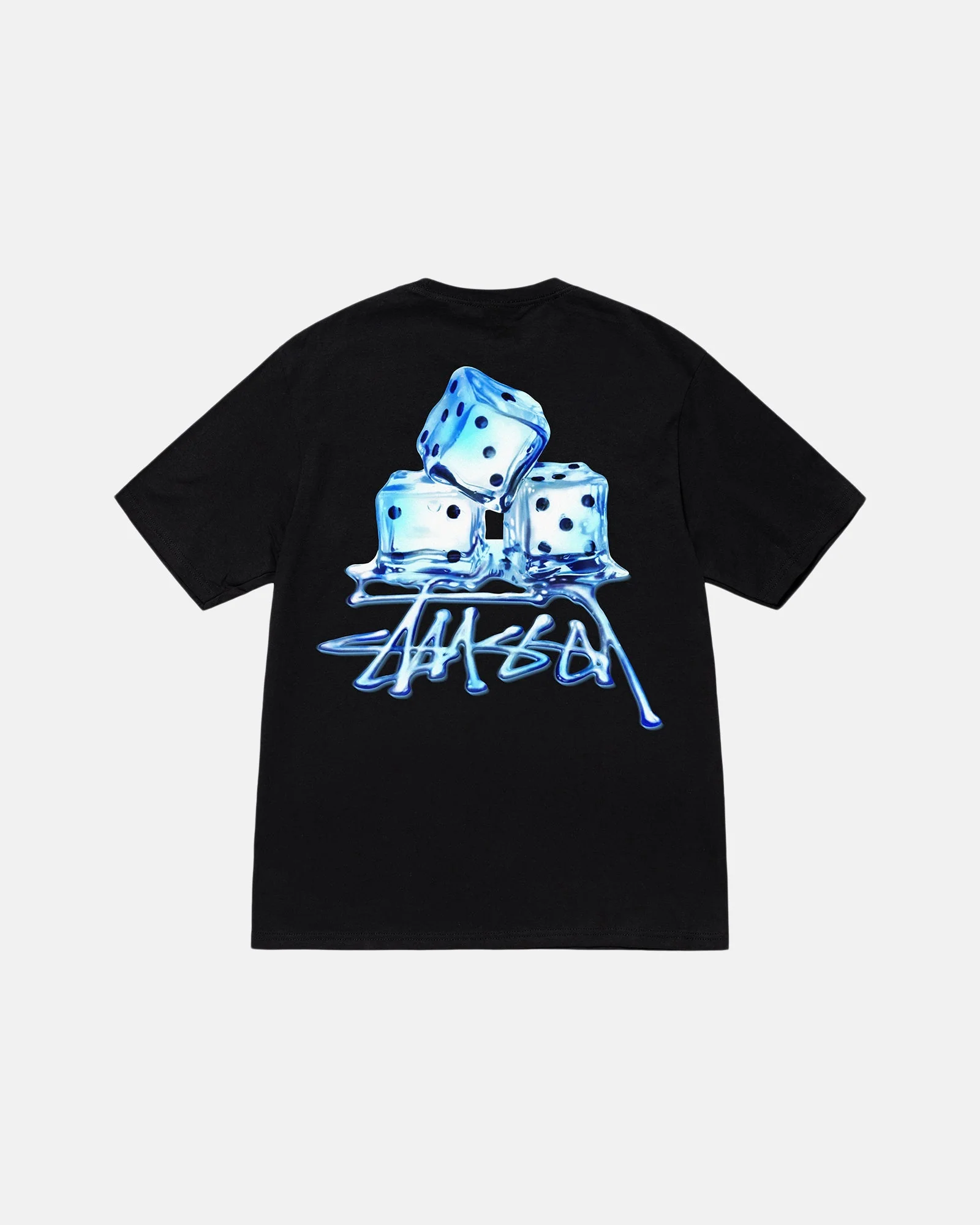 STUSSY MELTED TEE BLACK