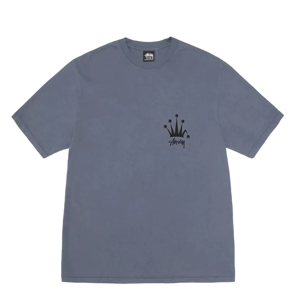 Stussy Regal Crown Pigment Dyed T-shirt Indigo - Image 2