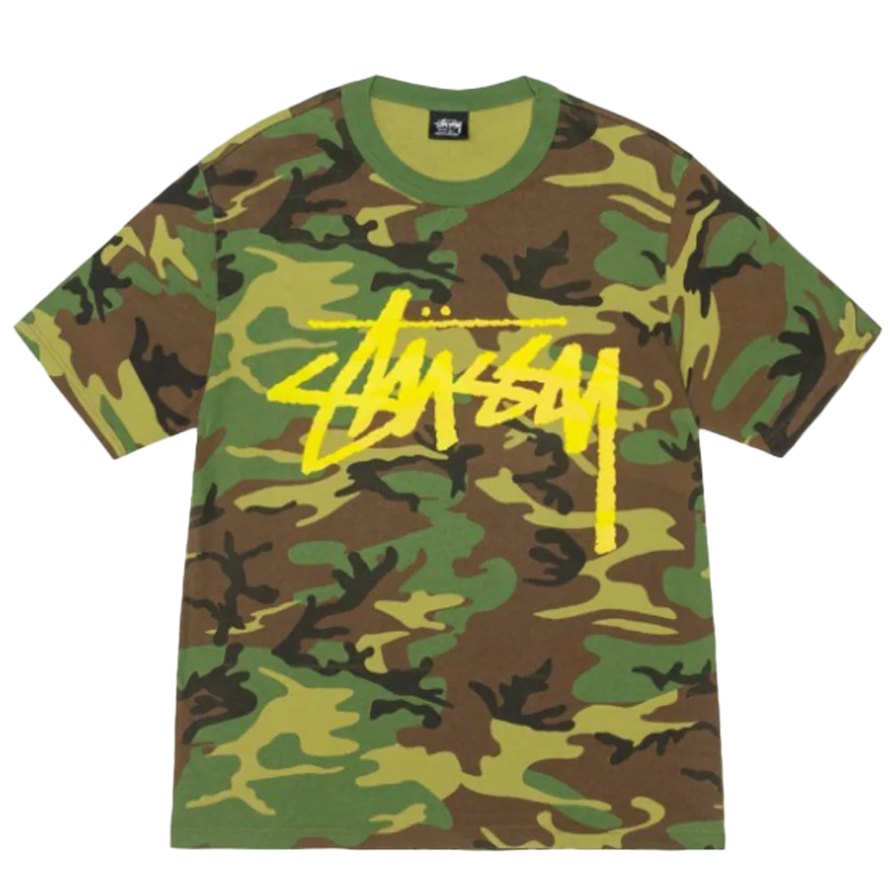 Stussy Stock Camo Tee Yellow