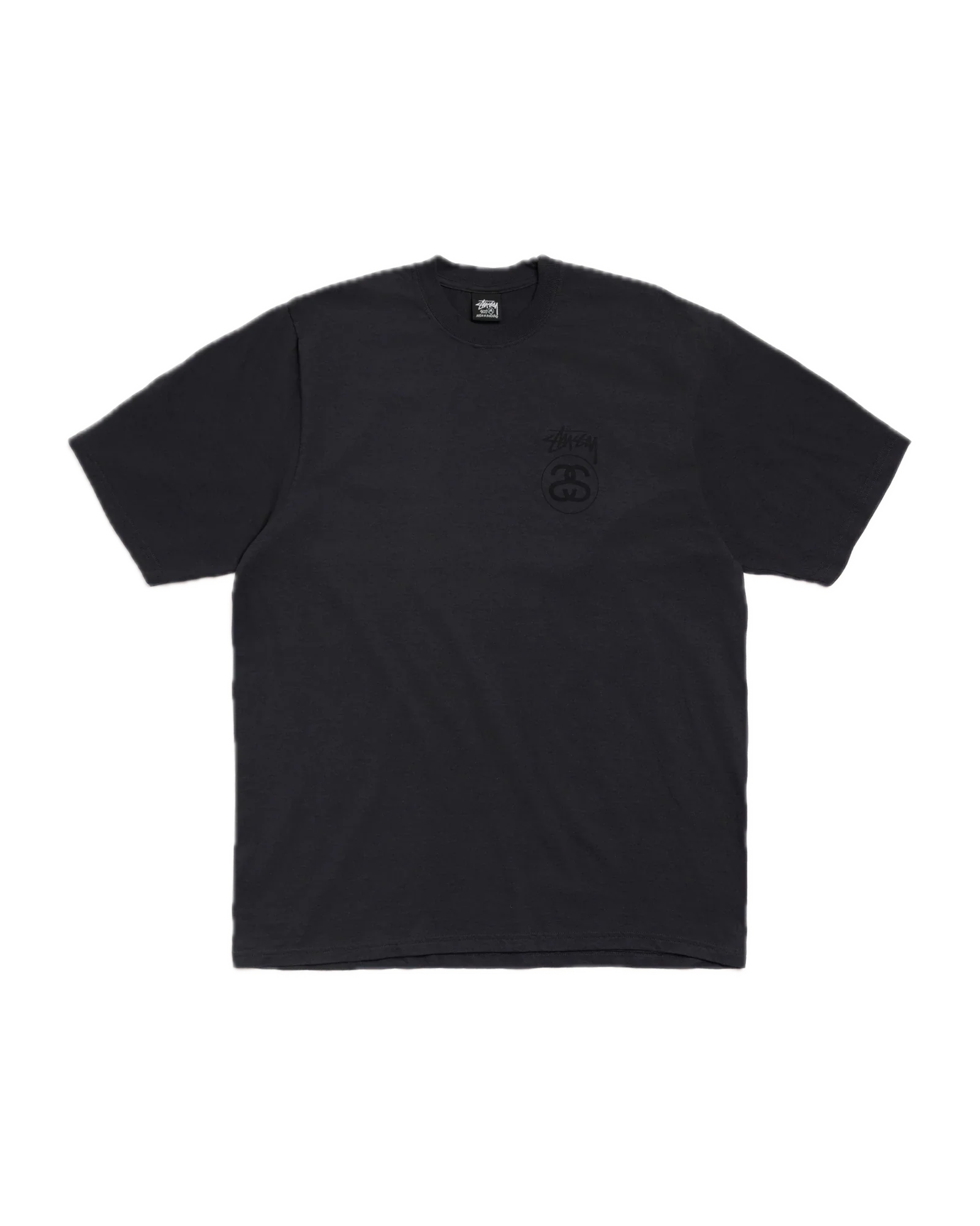 Stüssy Stock Link Pigment Dyed T-Shirt Faded Black - Image 2