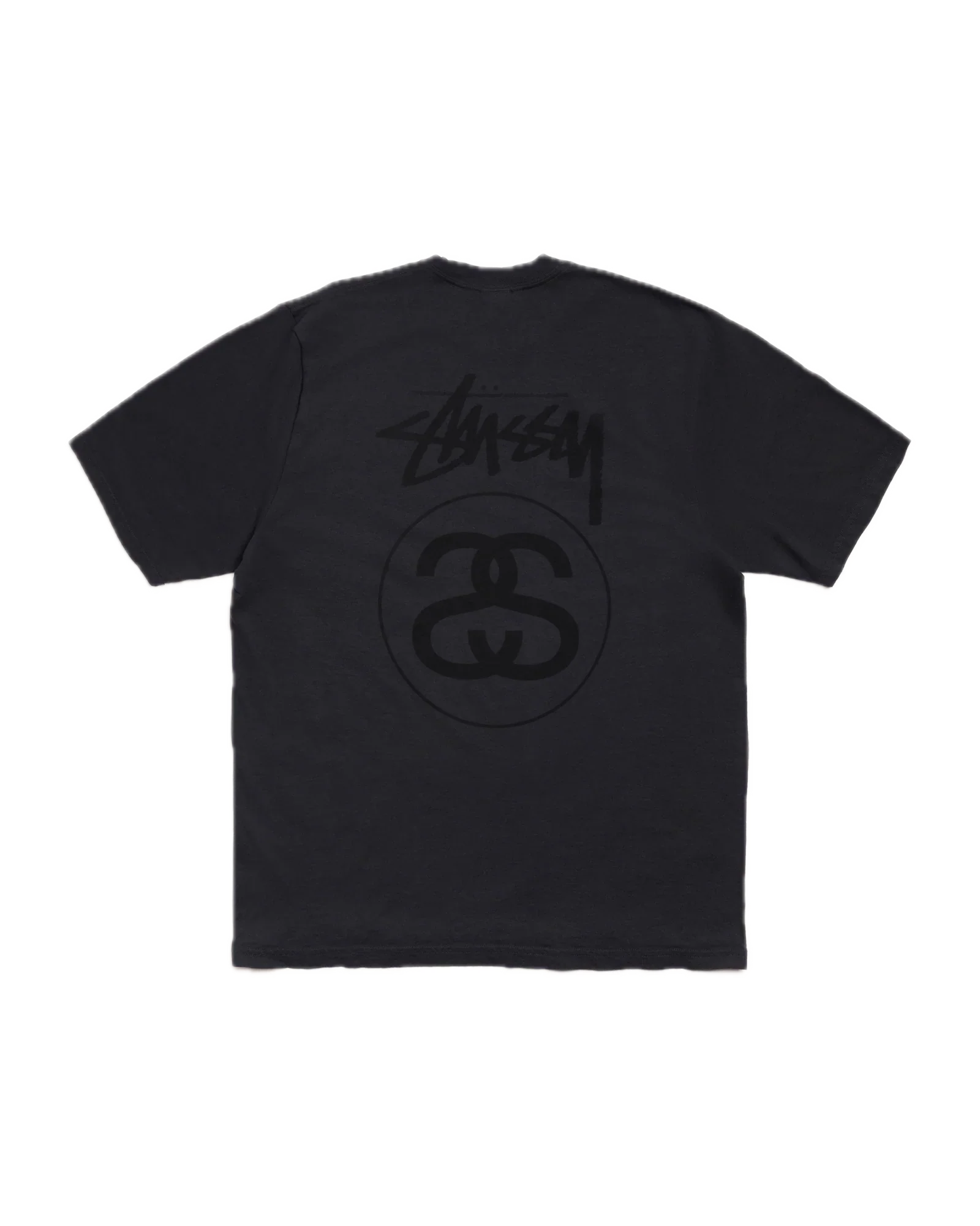 Stüssy Stock Link Pigment Dyed T-Shirt Faded Black - Image 3