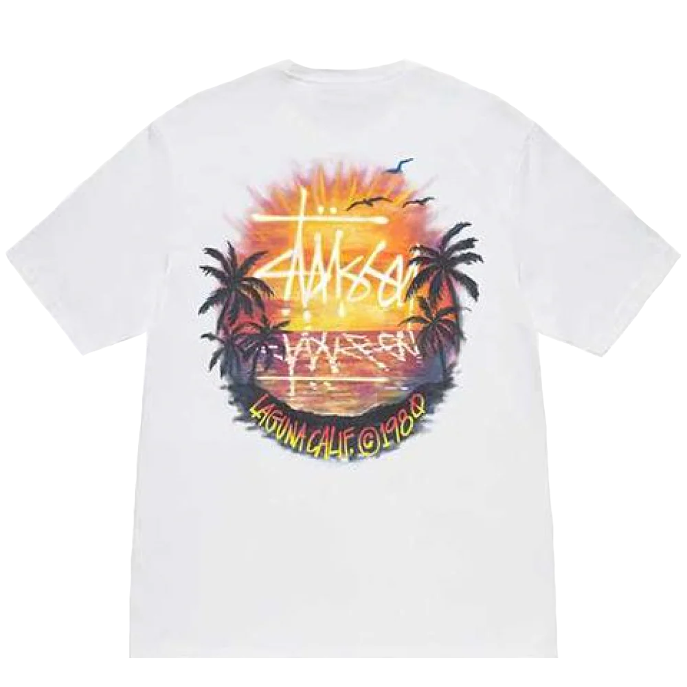 Stussy Sunset Tee White