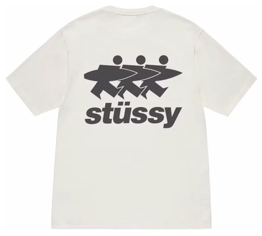 Stussy Surfwalk Pigment Dyed Tee Natural