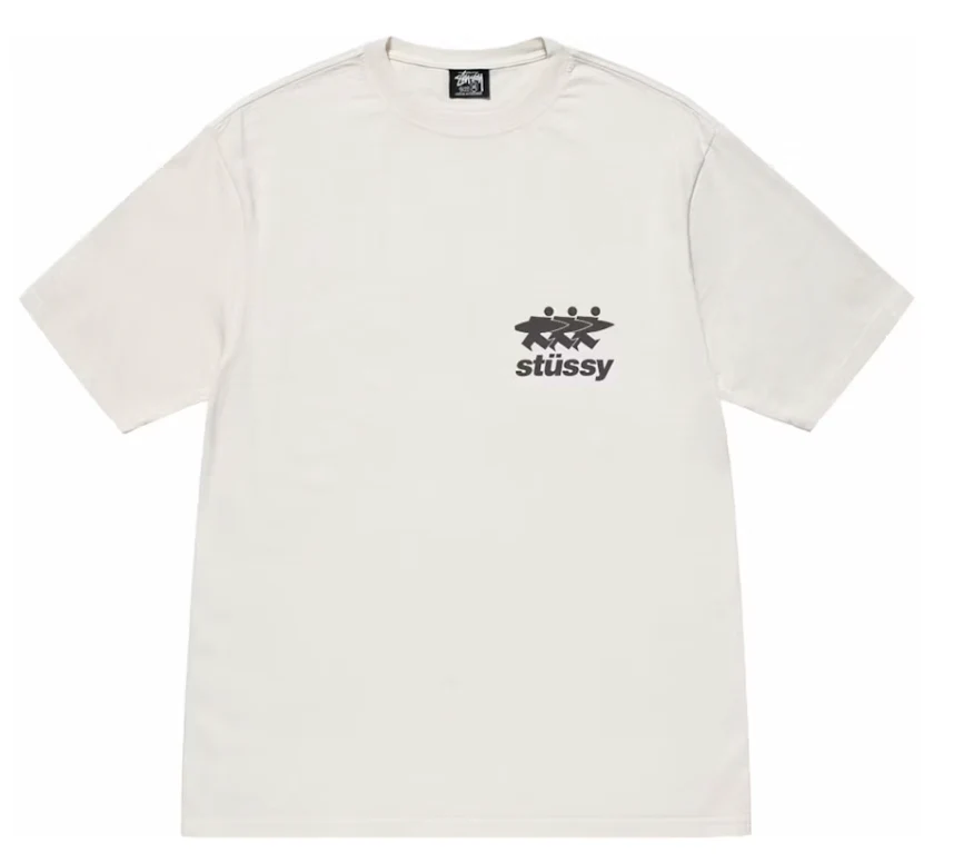 Stussy Surfwalk Pigment Dyed Tee Natural - Image 2