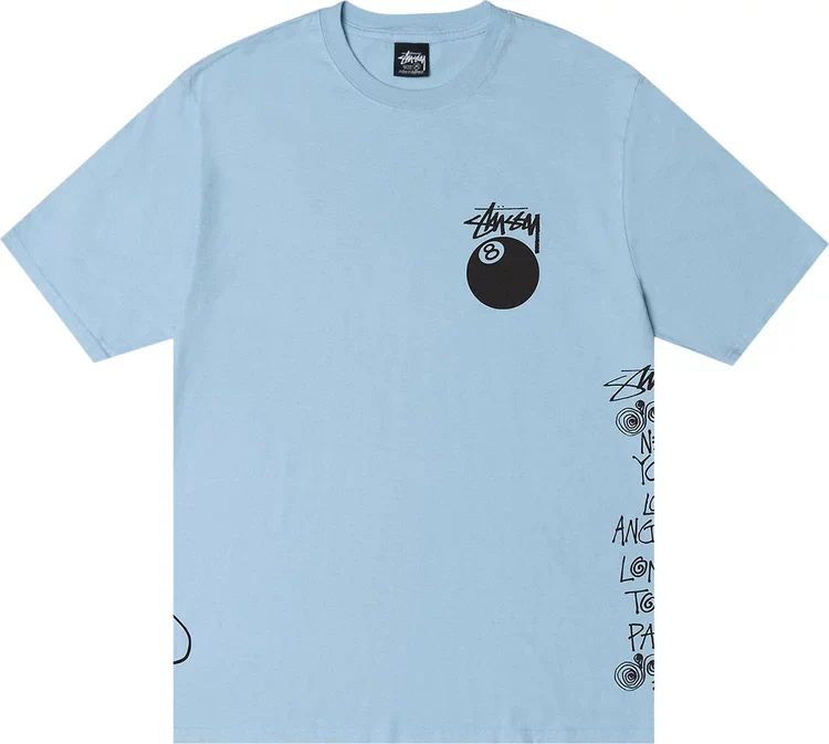 Stussy Test Strike Pigment Dyed Tee Sky Blue