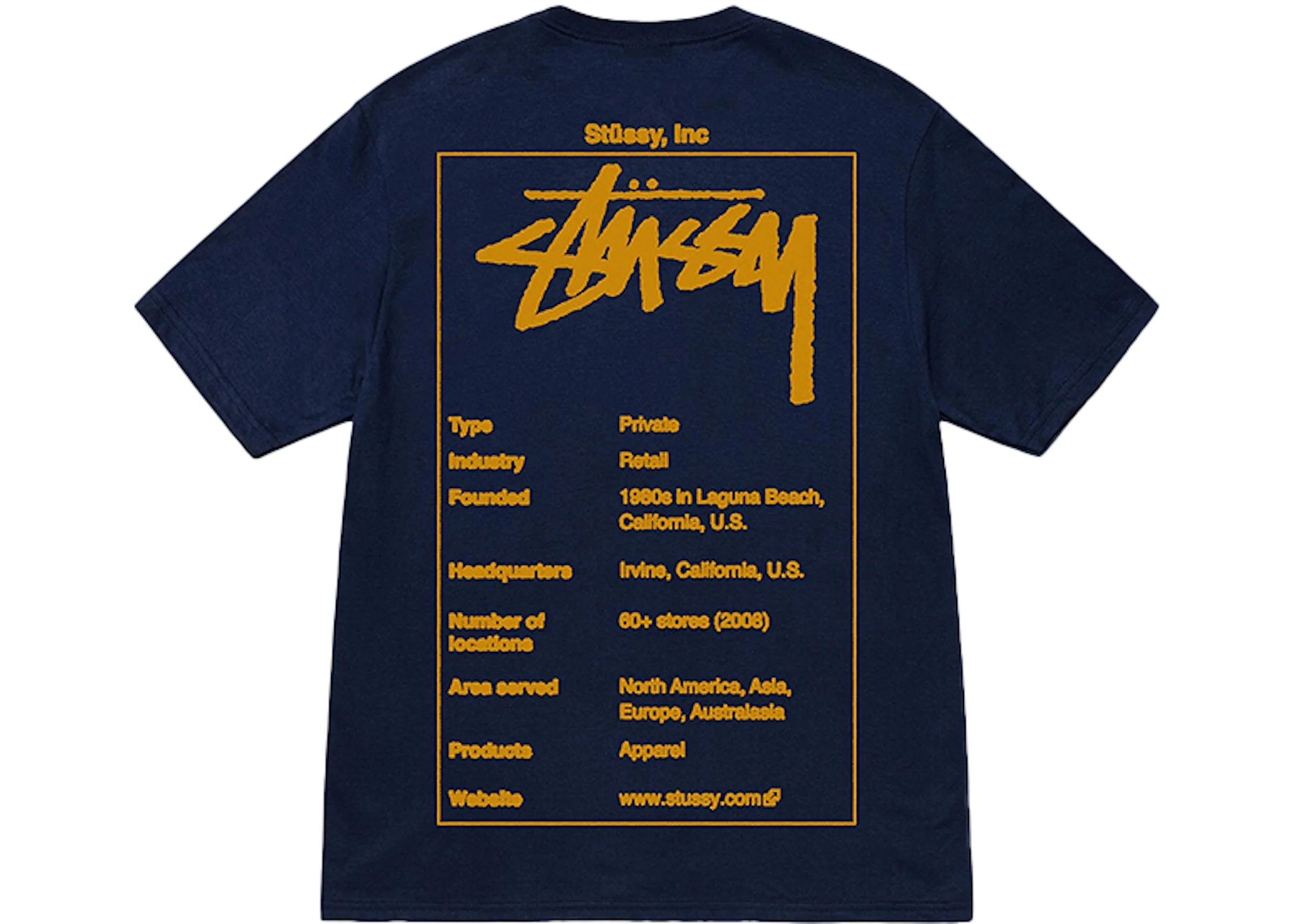 Stussy Wiki Tee Navy
