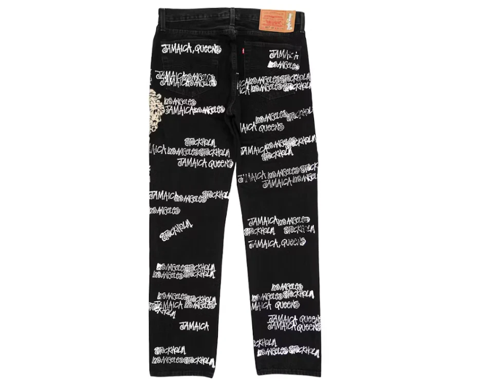 Stussy x Denim Tears x Our Legacy TTL 501 Jean Black - Image 2