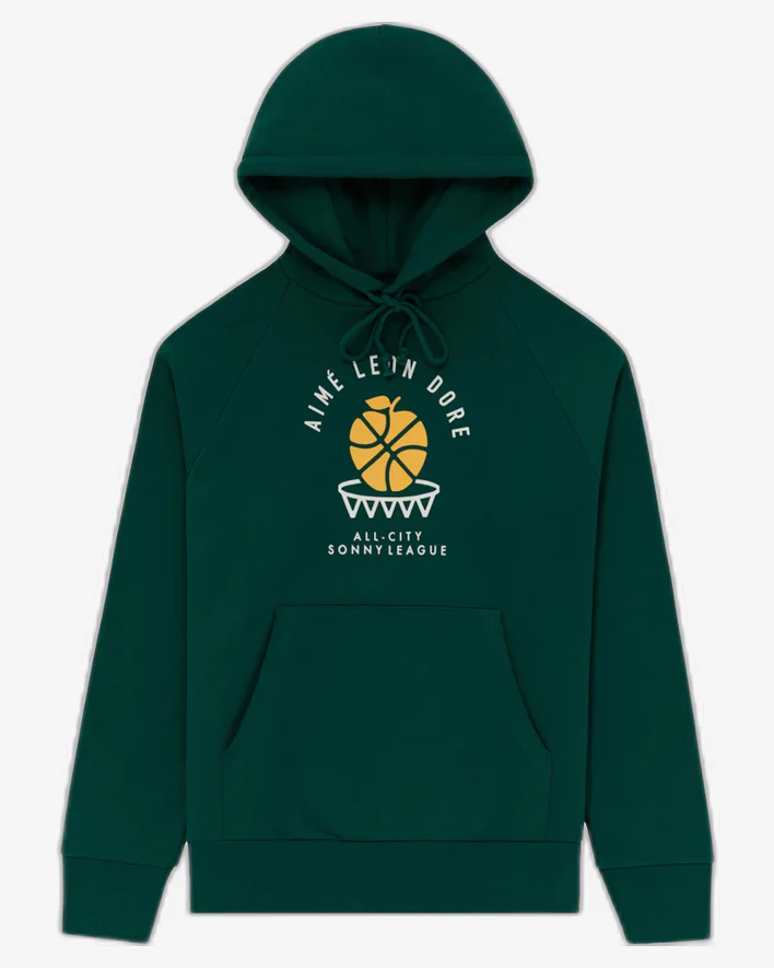 Aime Leon Dore x New Balance SONNY League Hoodie Green - Image 2