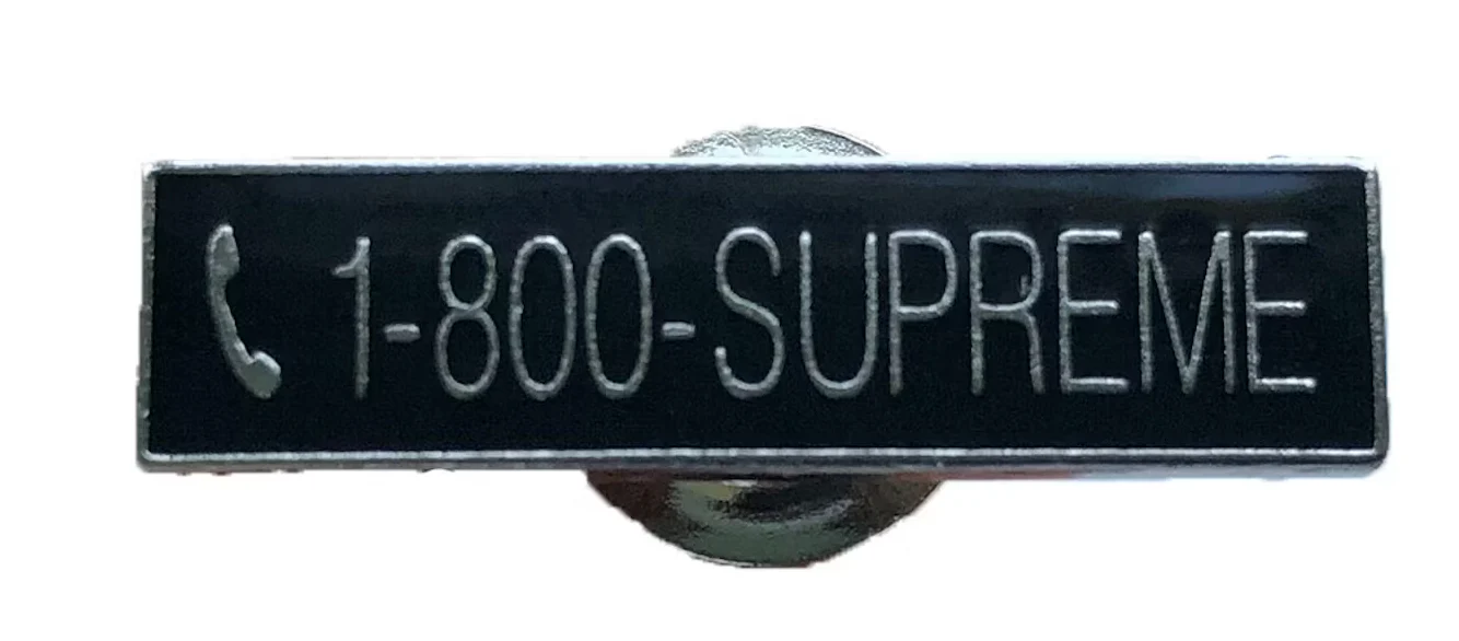 Supreme 1-800 Pin Black