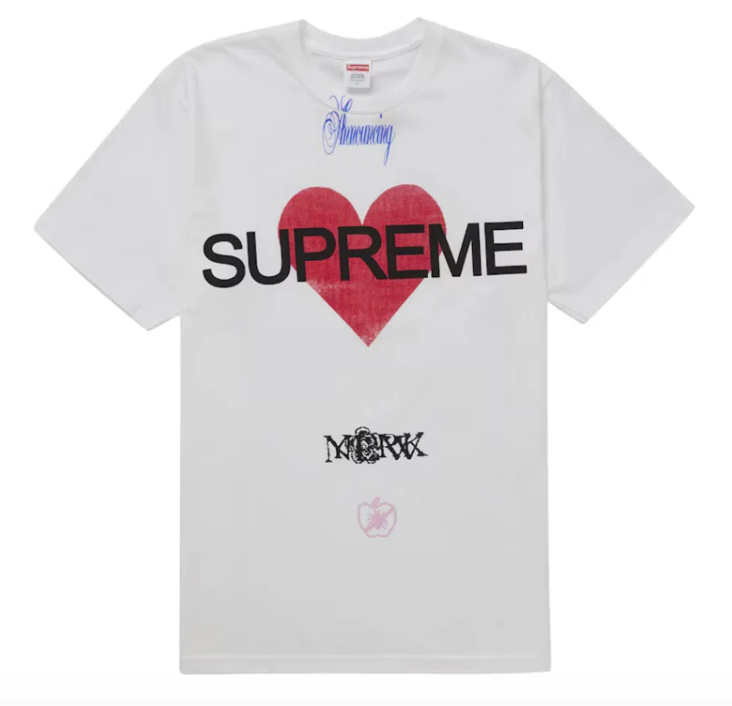 Supreme Announcing Tee White