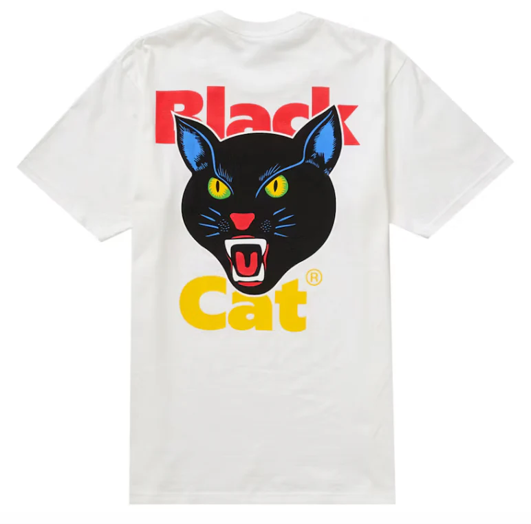 Supreme Black Cat Tee (SS24) White