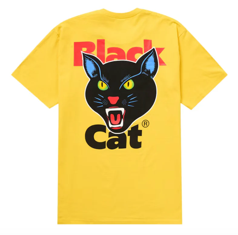 Supreme Black Cat Tee (SS24) Yellow