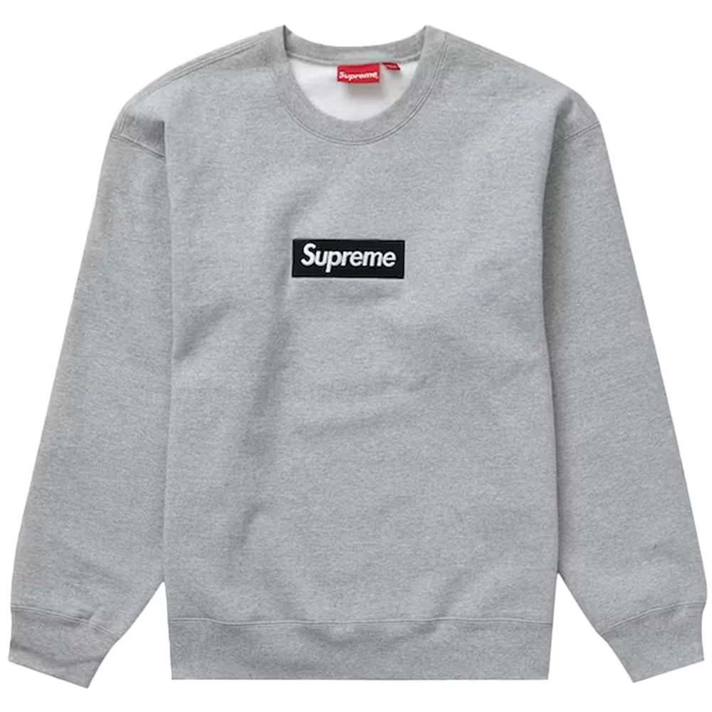 Supreme Box Logo Crewneck (FW22) Heather Grey