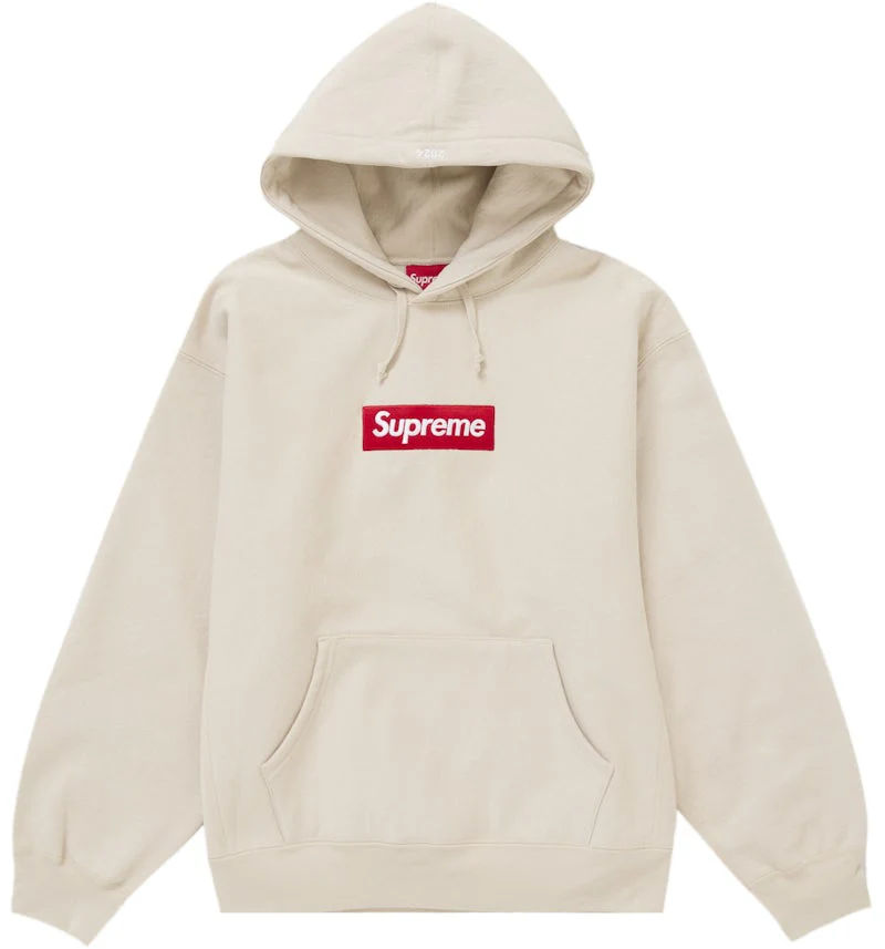 Supreme Box Logo Hooded Sweatshirt Sweatshirt (FW24) Stone