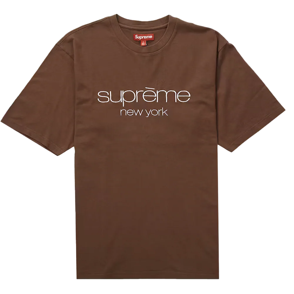 Supreme Classic Logo S/S Top Brown